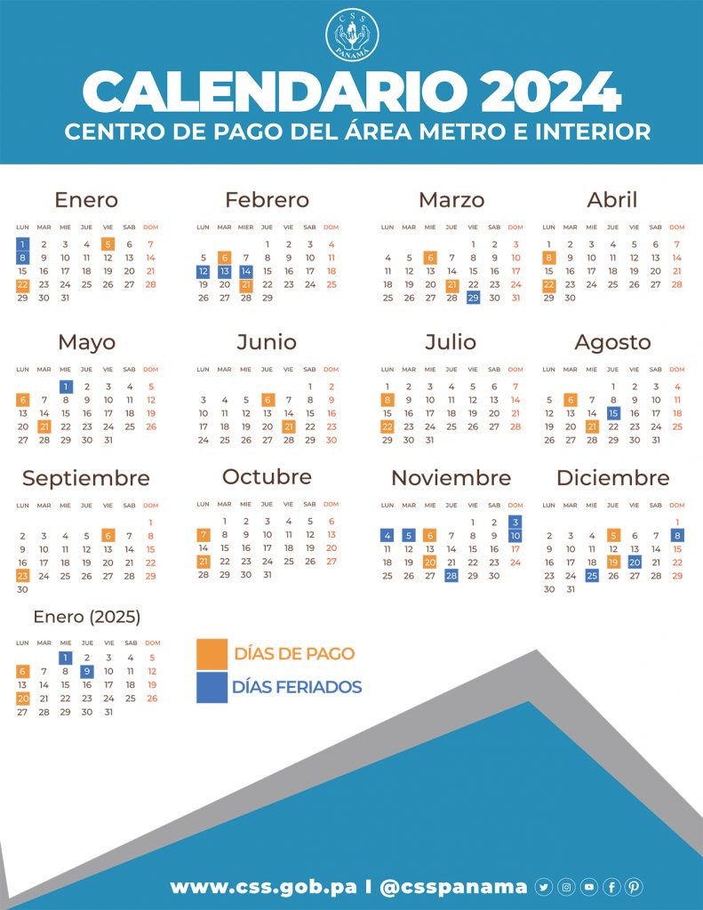 Calendarios de Pago Caja de Seguro Social